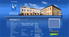 Desktop Screenshot of obec-zvole.cz